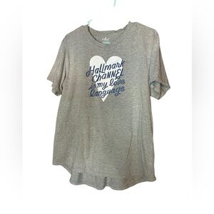 Hallmark Channel Is My Love Language XXL Gray T Shirt